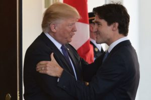 Justin Trudeau y Donald Trump