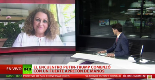 Sonia El Hakim en Russia Today