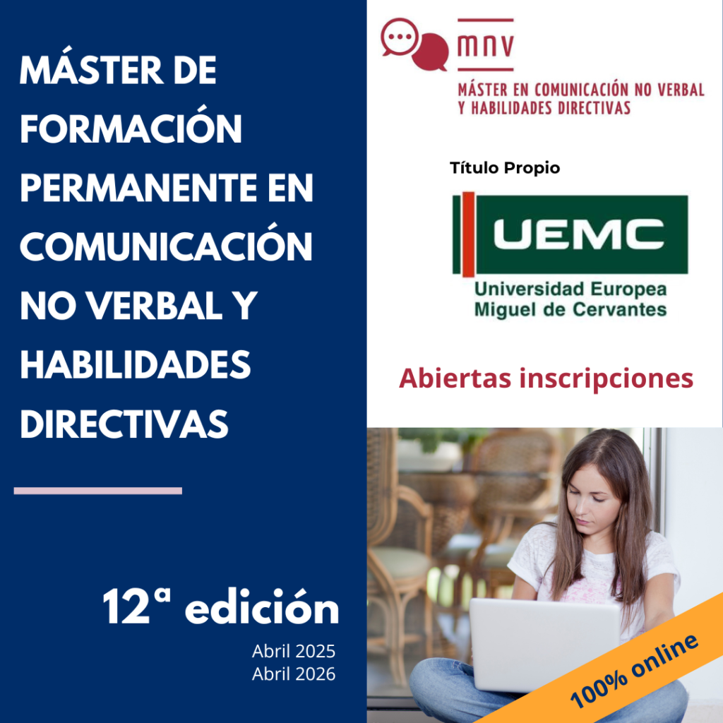 Máster de Formación Permanente en Comunicación No Verbal y Habilidades Directivas